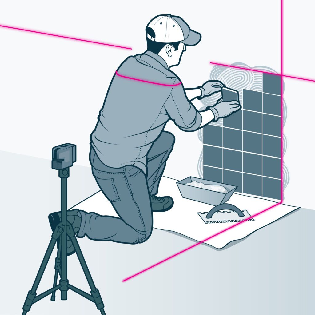 Laser level illustration 3