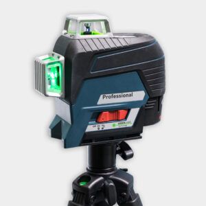 Laser level on a tripod