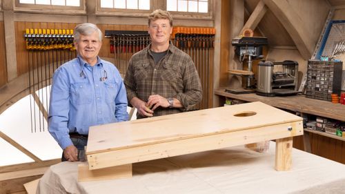 S21 E22, Tom Silva and Kevin O'Connor build 2 cornhole boards