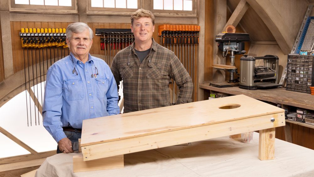 S21 E22, Tom Silva and Kevin O'Connor build a set of cornhole boards