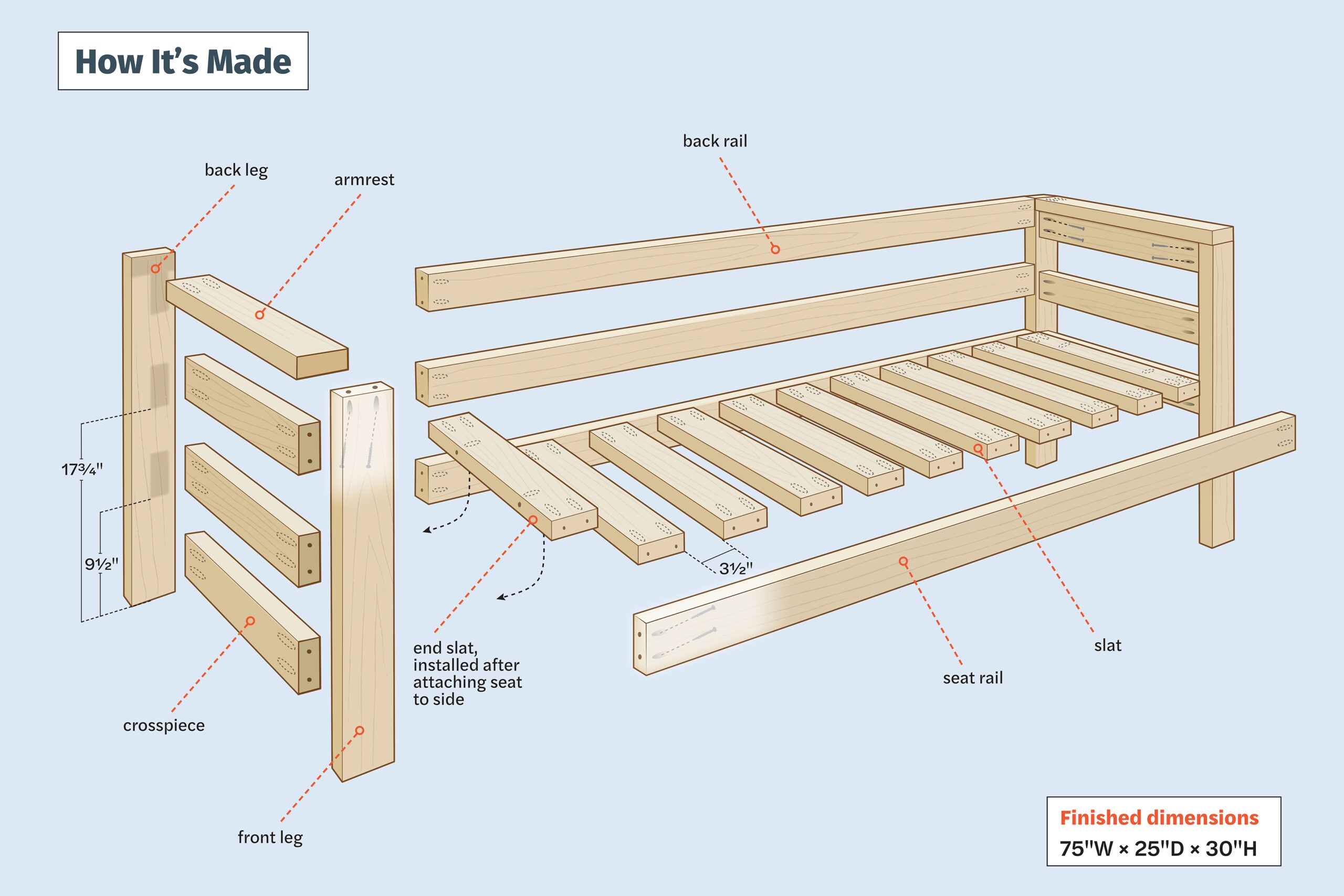 Illustration of bench