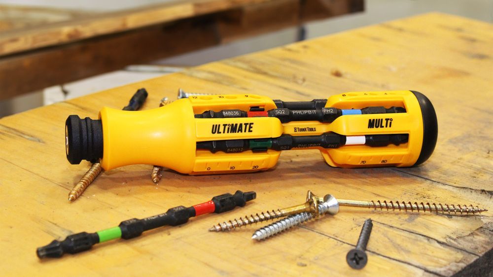 Screwdriver with multiple attachments