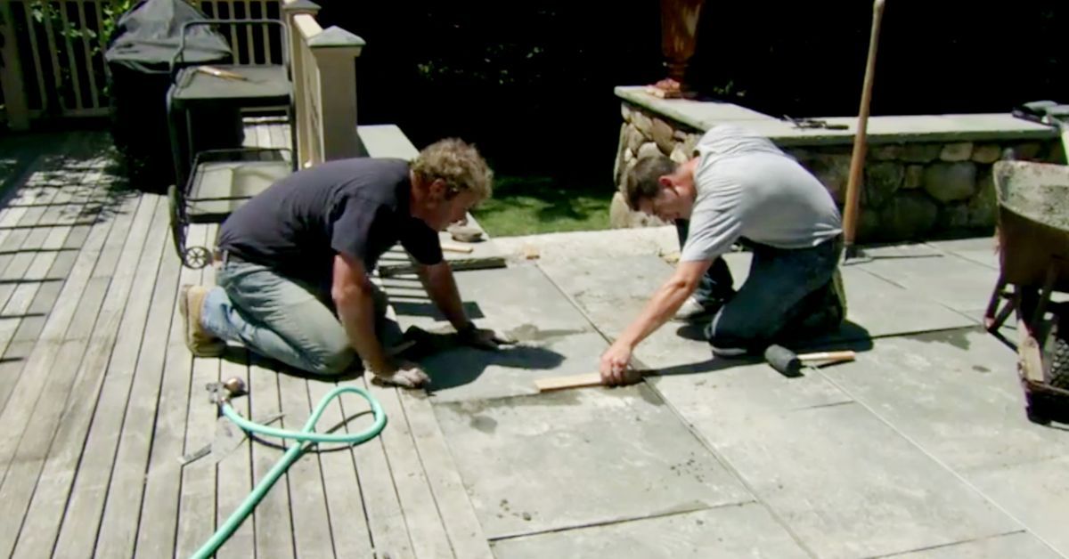 S9 E9: Roger Cook repairs an uneven bluestone patio
