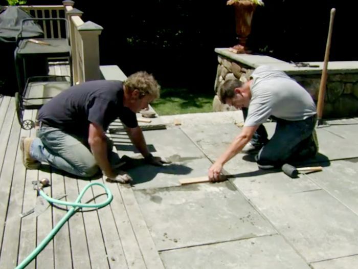 S9 E9: Roger Cook repairs an uneven bluestone patio