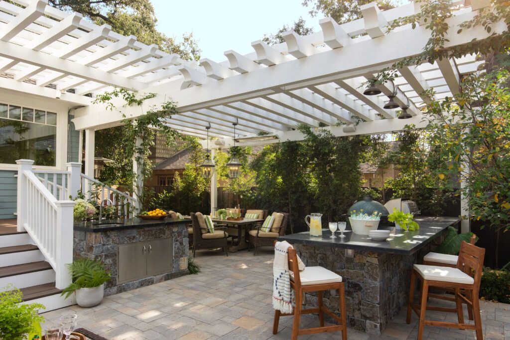 Pergola on patio