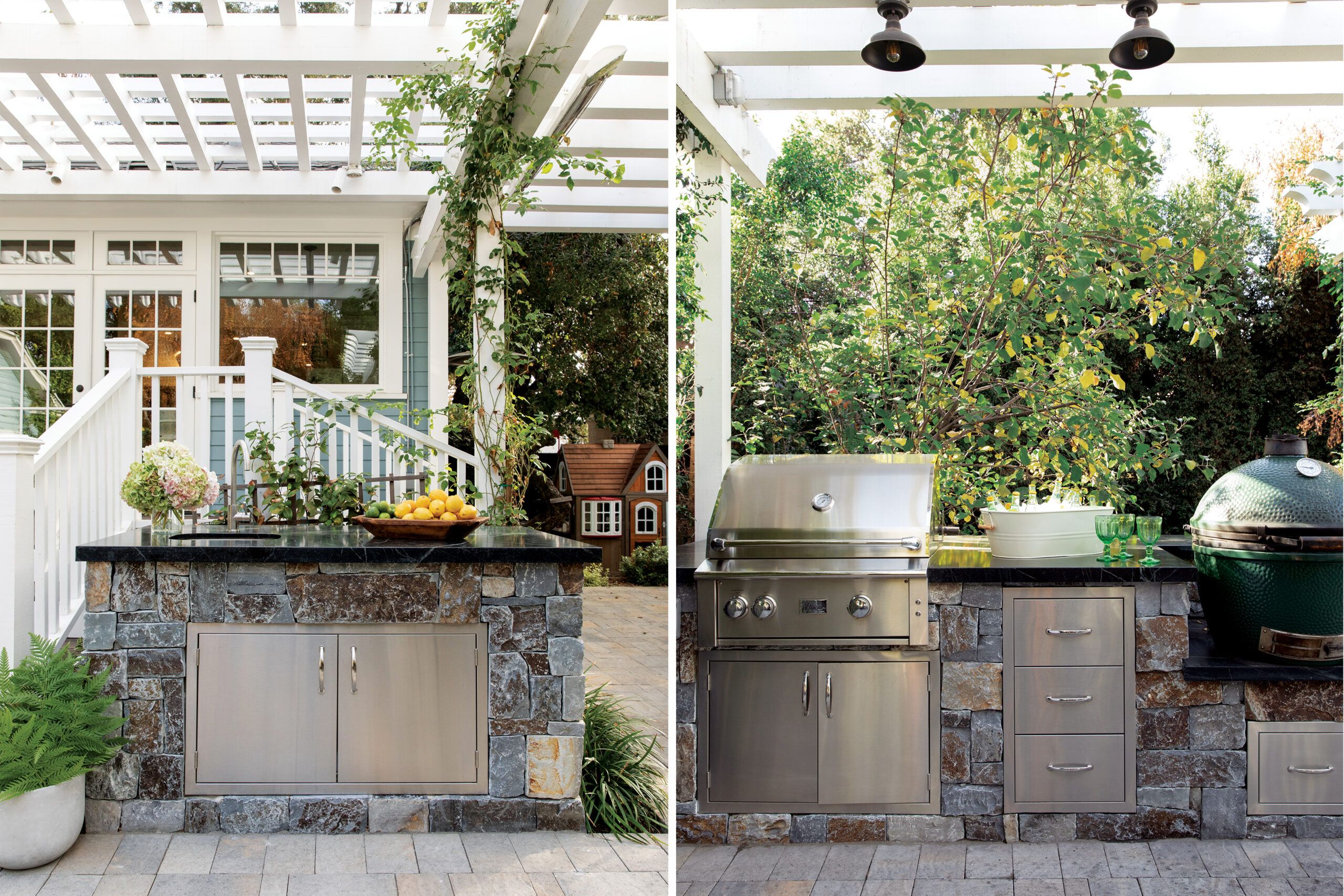 Patio kitchen and wet bar