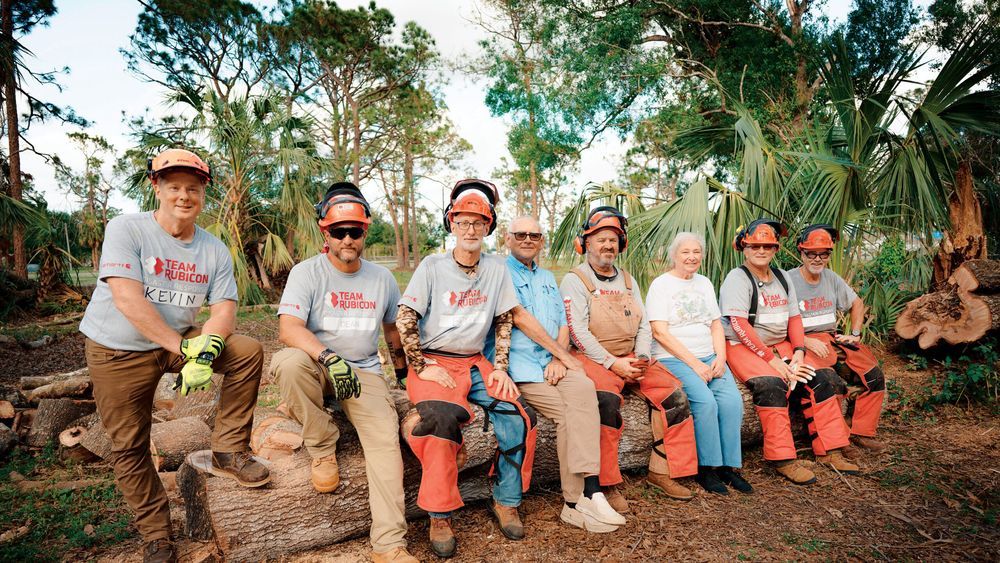 At my first op in Fort Myers, FL, I learned the ropes alongside five other Greyshirts as we cleared tree debris. The payoff: seeing how our progress buoyed the homeowners’ spirits.