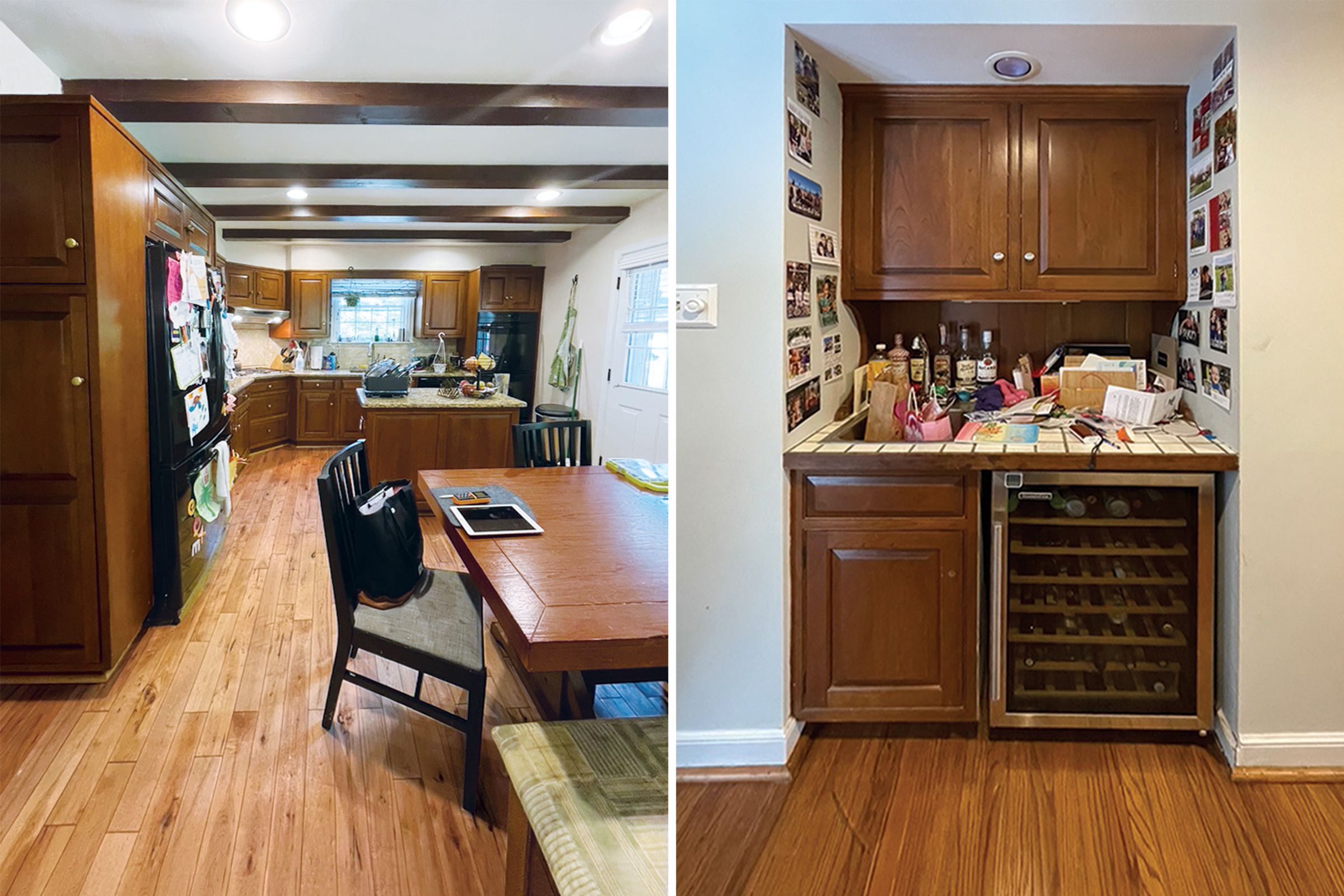 relocating kitchen against wall installing large island