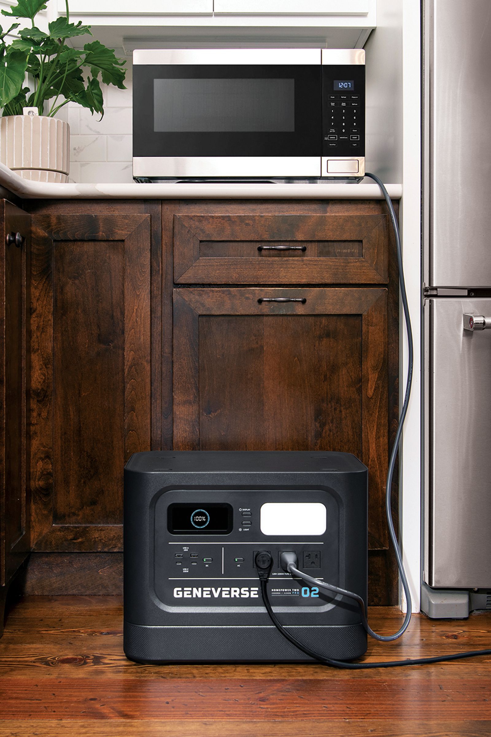 Using a portable power station to charge kitchen appliances