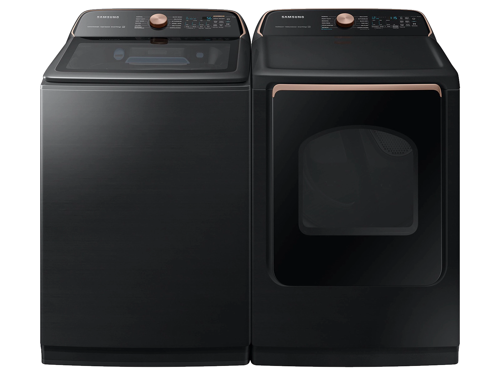 Samsung Top Load Smart Washer and Electric Dryer Logo