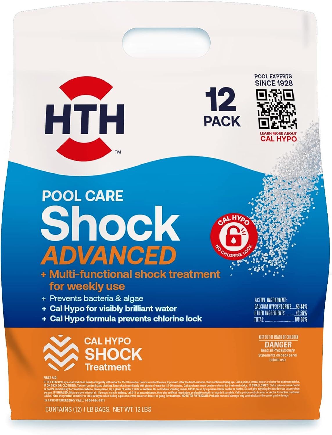 HTH Swimming Pool Care Shock Logo