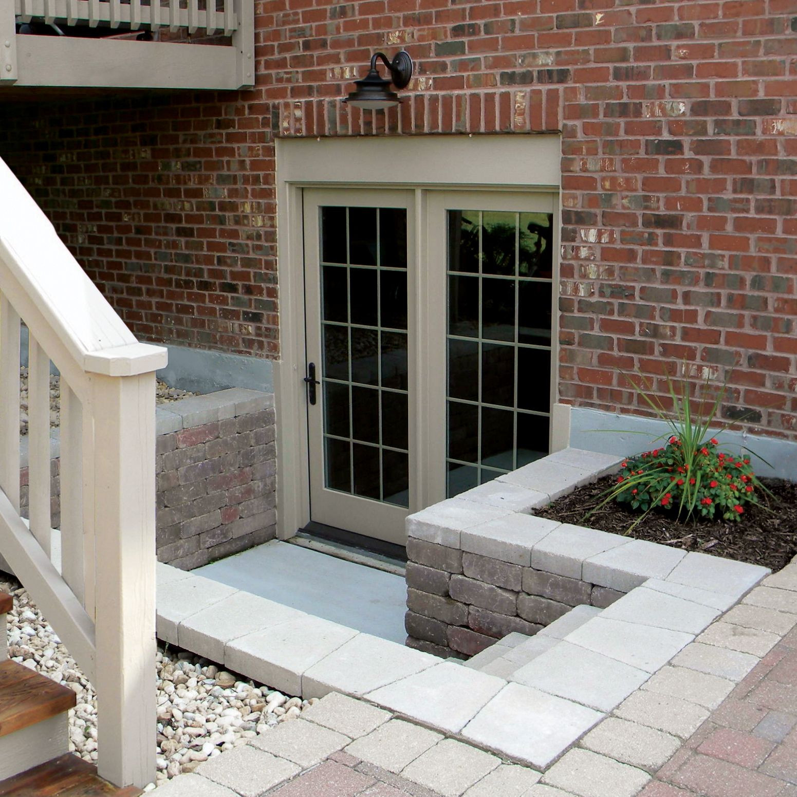 Image of a full-height entrance to a basement