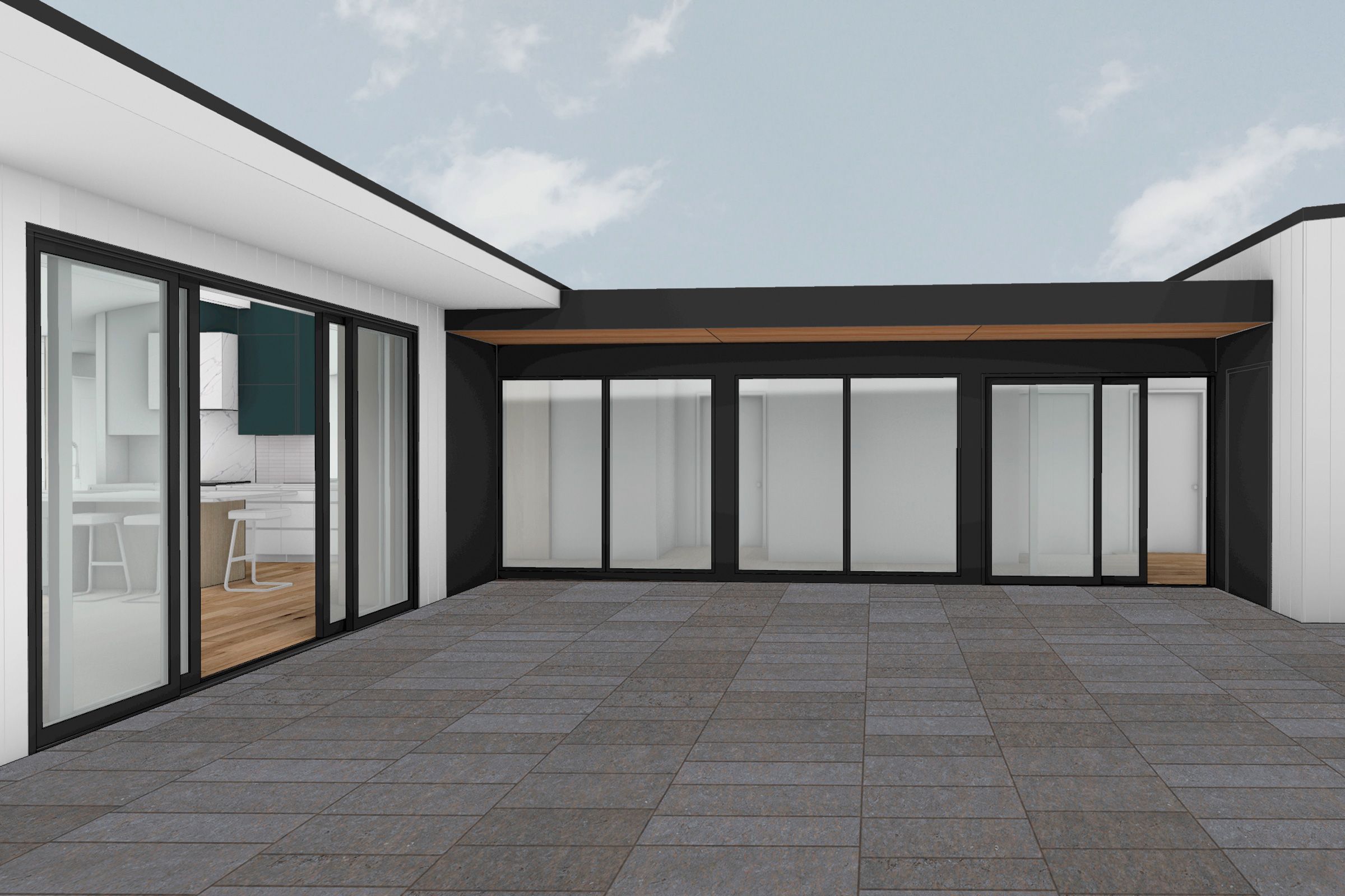 Rendering of Lexington Modern house