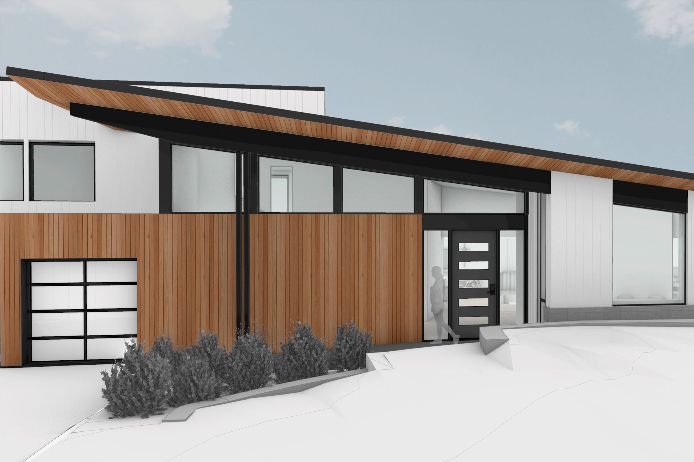 Rendering of Lexington Modern house