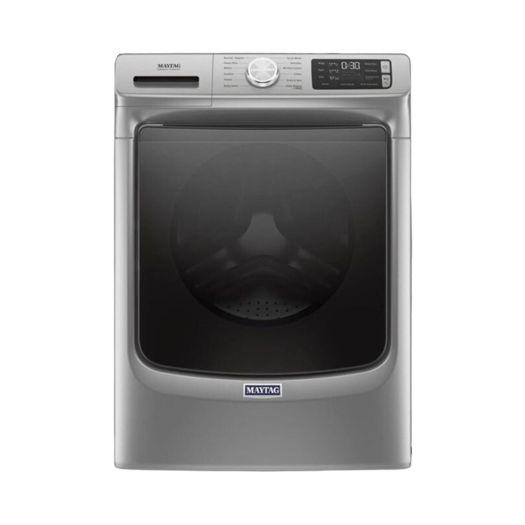 Maytag Front Load Washer with Steam and Fresh Hold Logo
