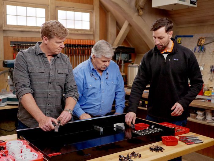 S22 E25: Kevin O'Connor, Tom Silva, and Zack Dettmore make tool drawer inserts for better organization