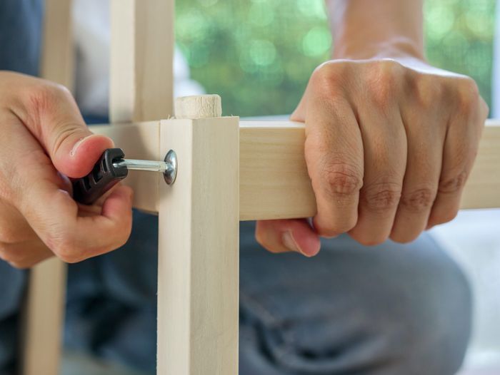 Using an allen screw in a chair