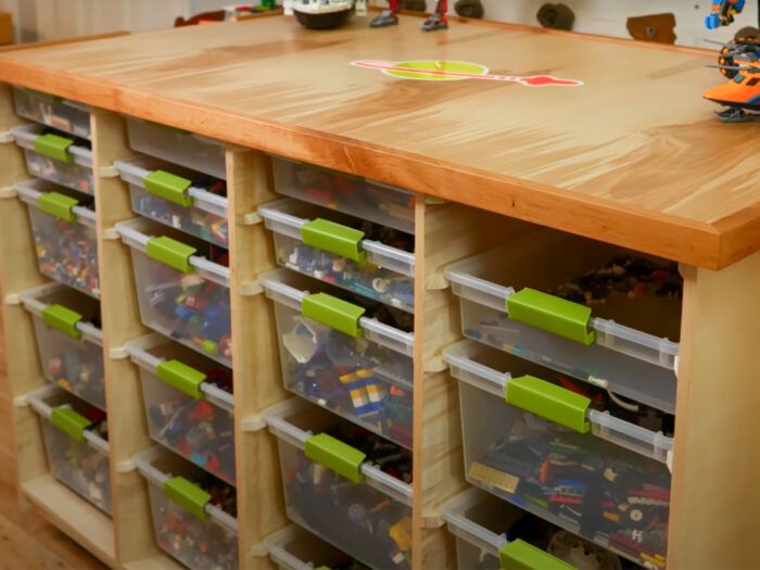 Lego and Crafting Storage Table