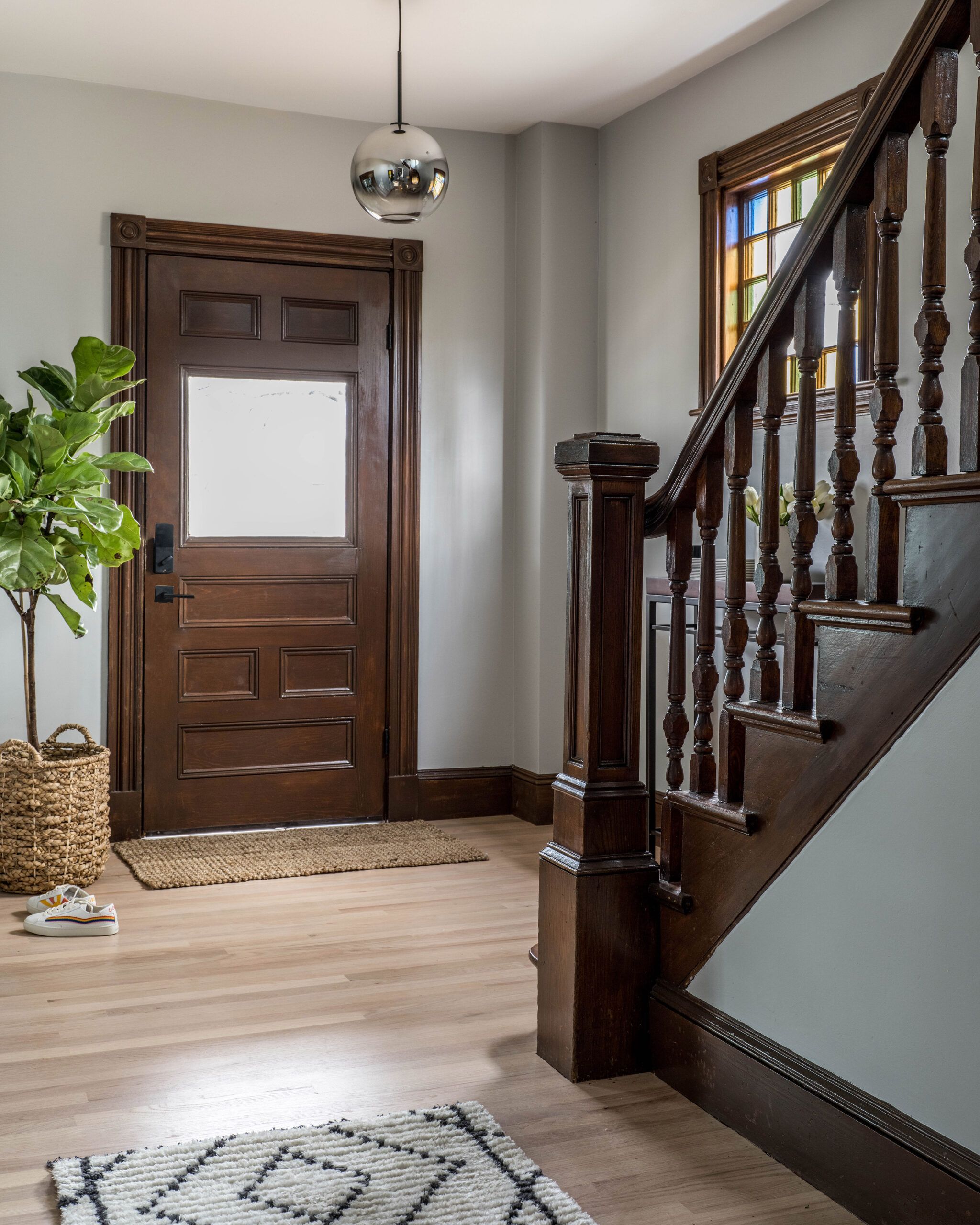 Front door of This Old House in West Roxbury