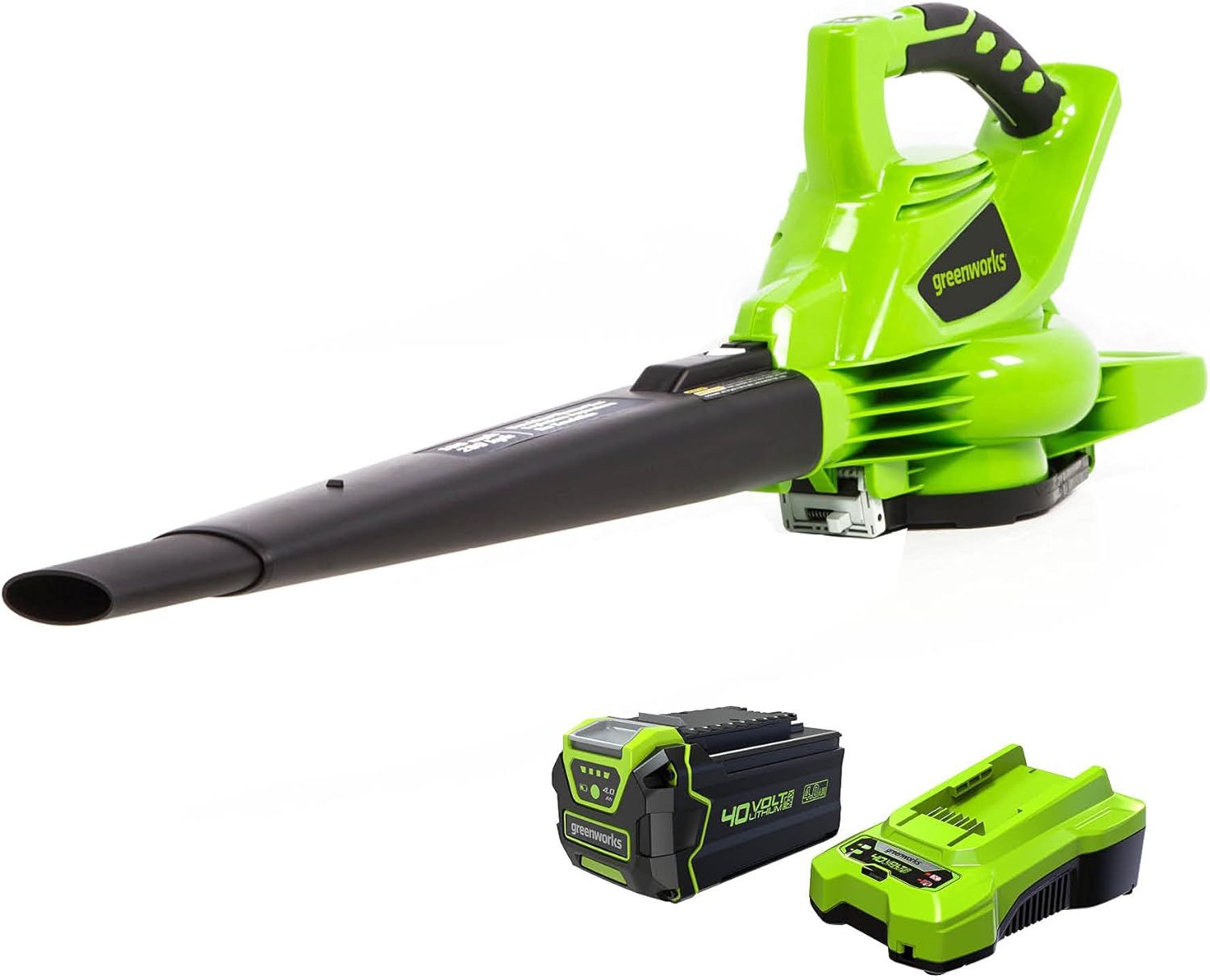 Greenworks 40V Cordless Leaf Blower /Vacuum Logo