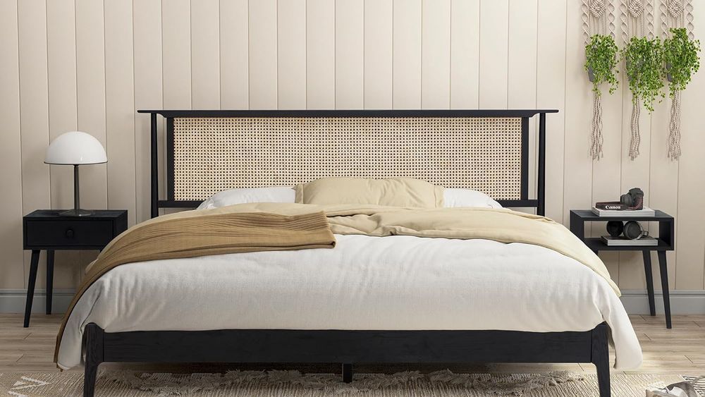 NTC Ruby Wooden Bed Frame with Headboard