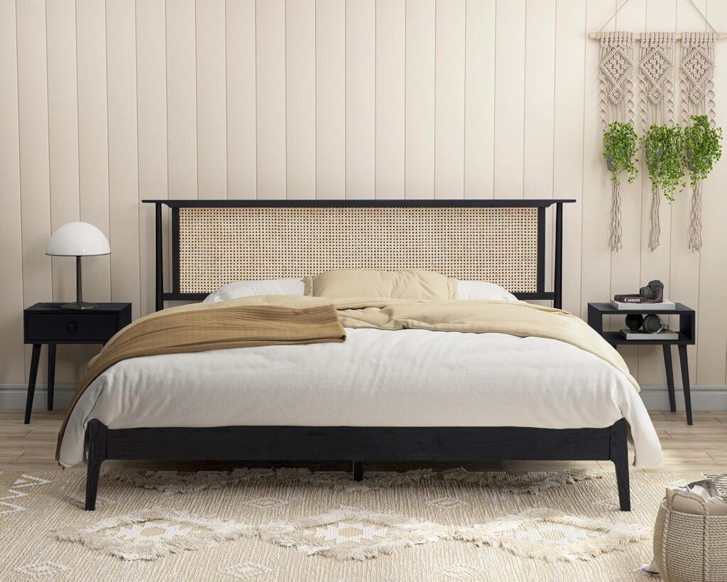 NTC Ruby Wooden Bed Frame with Headboard