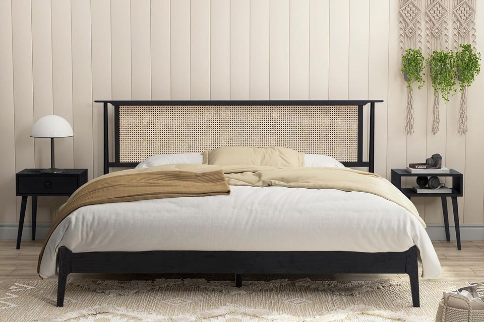 NTC Ruby Wooden Bed Frame with Headboard