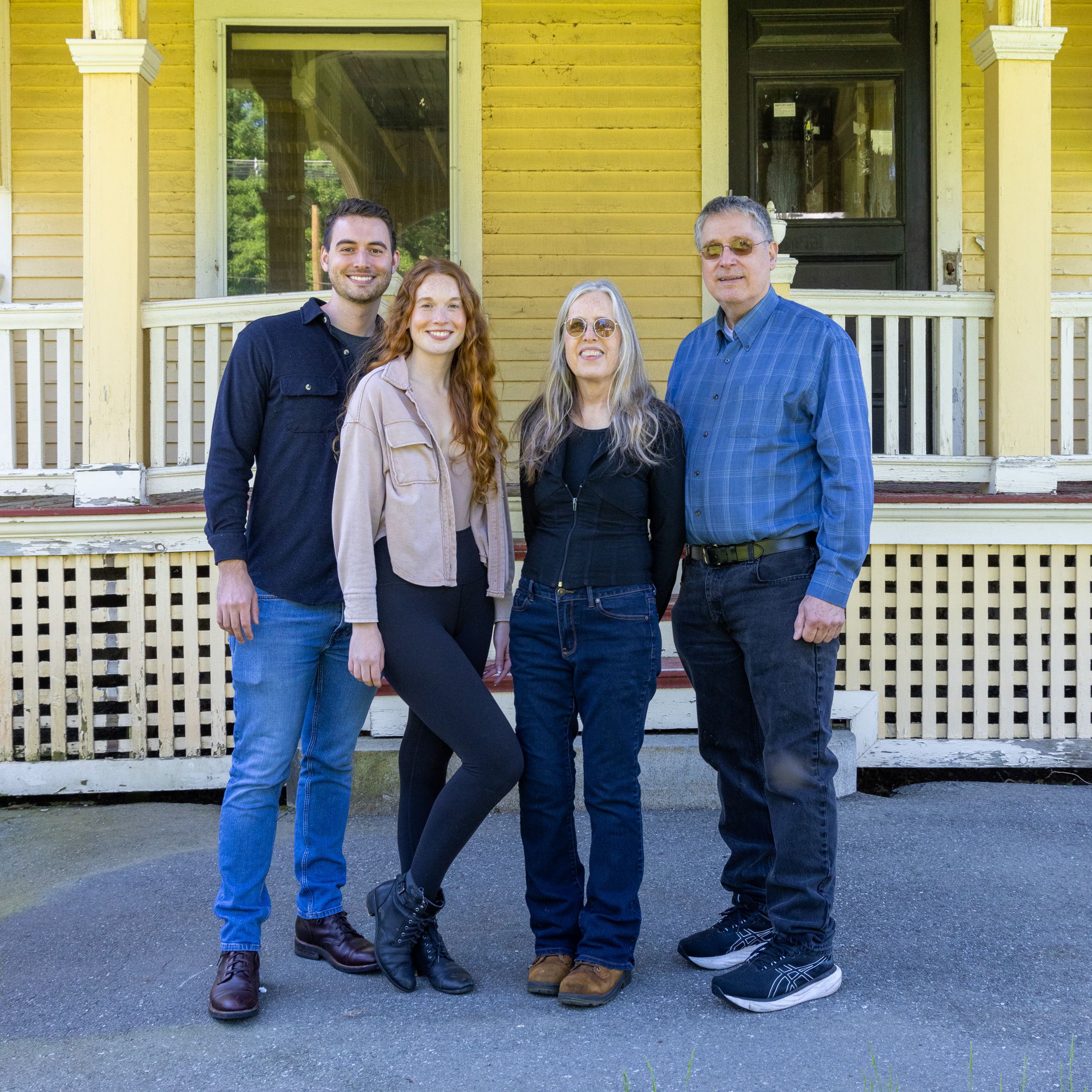 Homeowners in front of the Westford House