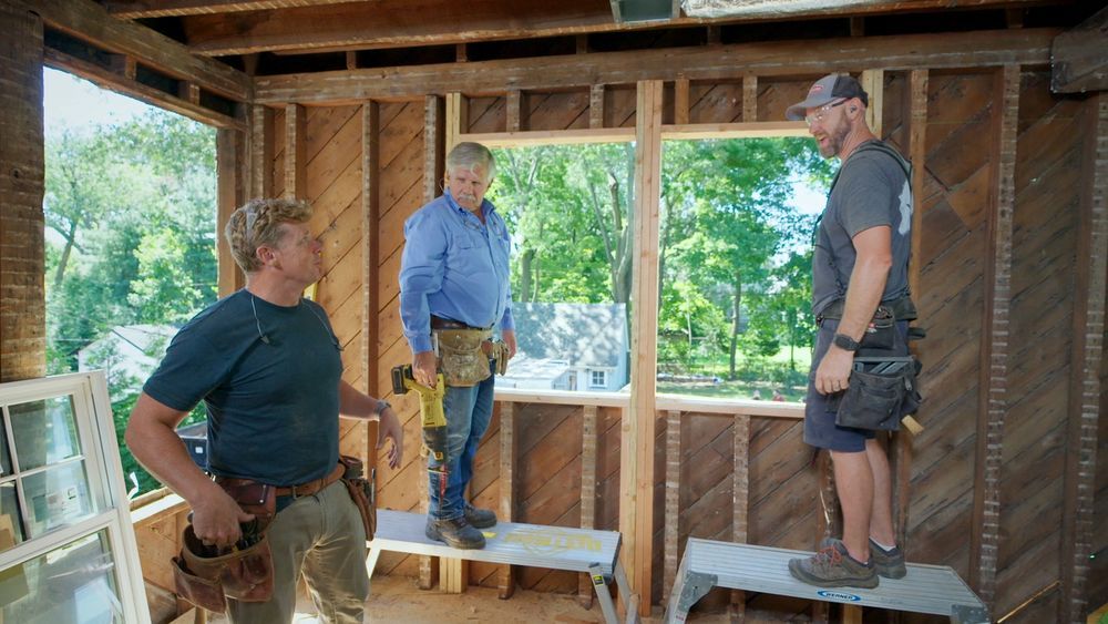 S45 E20: Tom Silva and Kevin O'Connor frame a rough opening for new windows