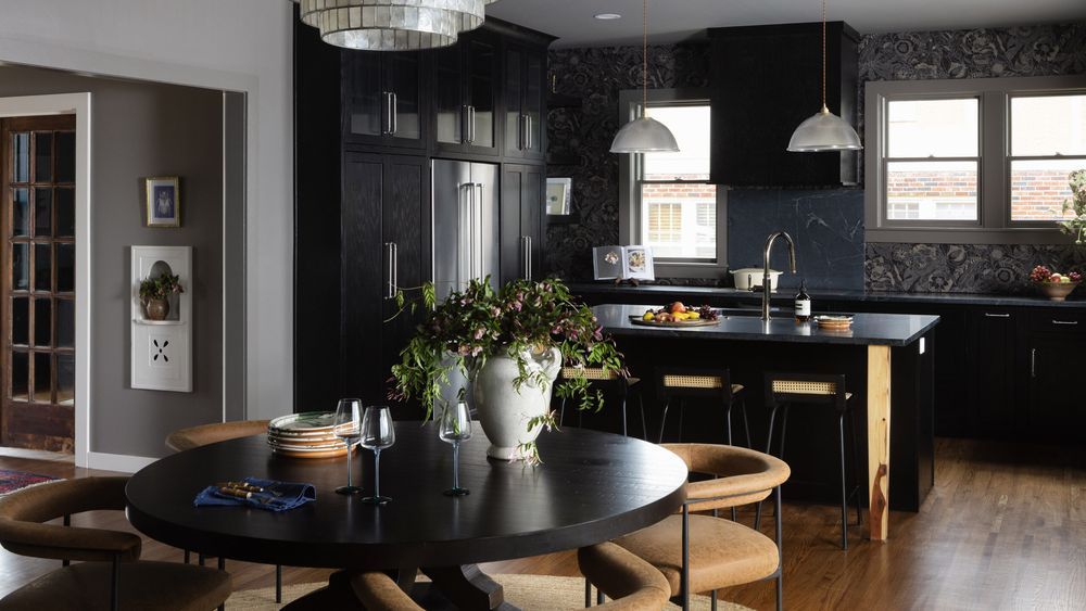 Kitchen leading into living space in Nashville Home