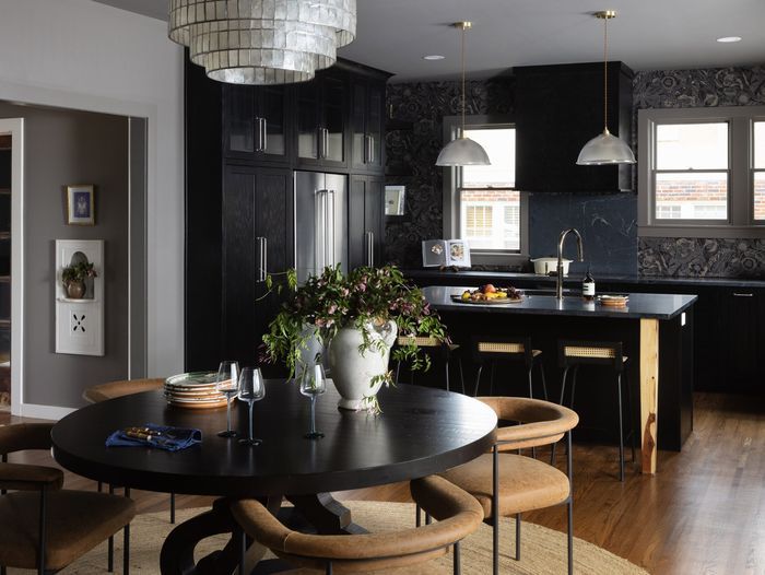 Kitchen leading into living space in Nashville Home