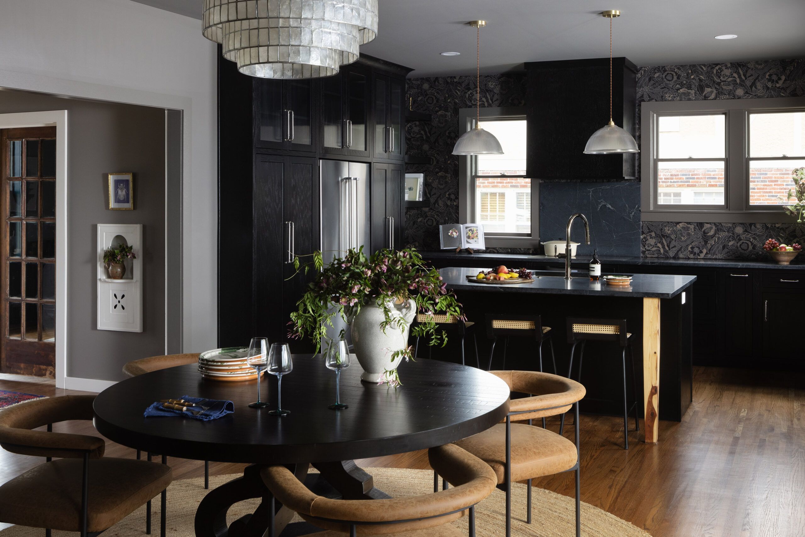 Kitchen leading into living space in Nashville Home