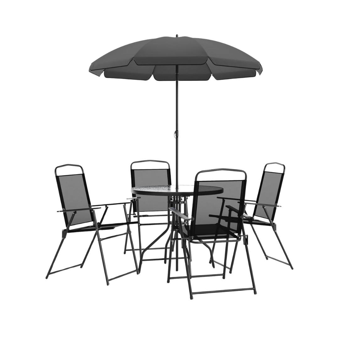 Flash Furniture Patio Garden Table Set Logo