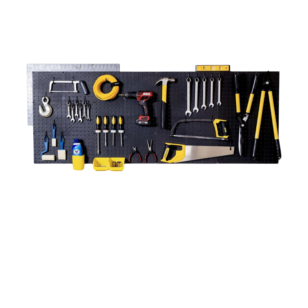 WallPeg Black Plastic Pegboard Panels Logo