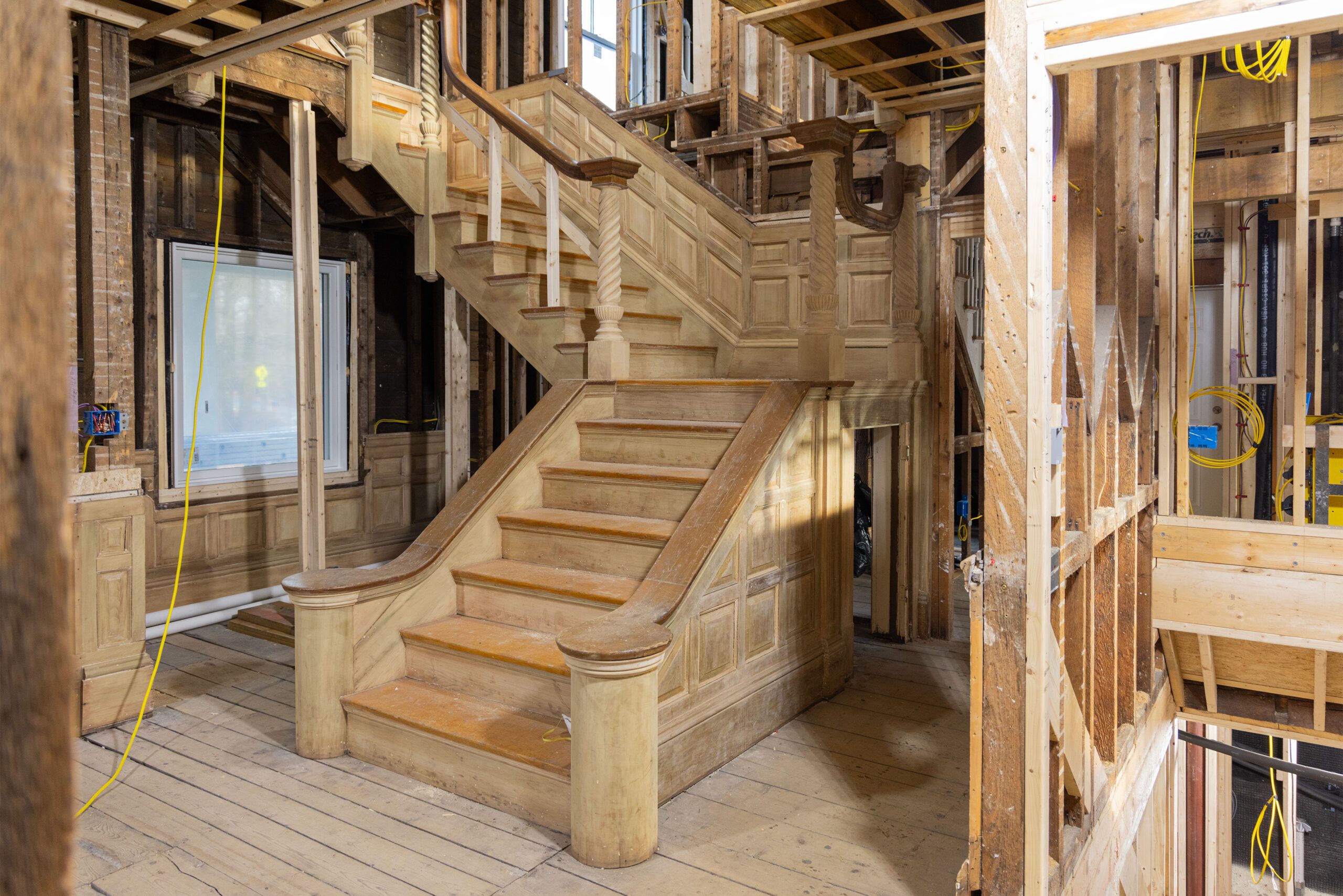 Staircase in the Westford house