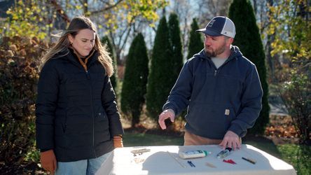 S23 E21: Nathan Gilbert helps a homeowner secure a front door whose hinges are loose