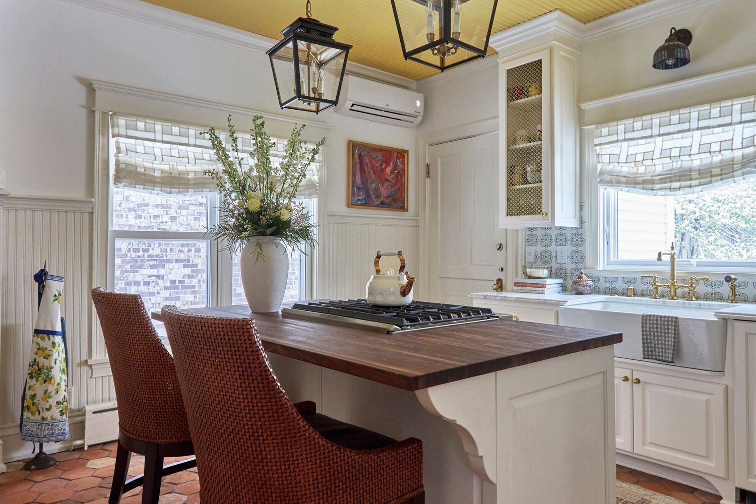 A newly renovated kitchen in a victorian home