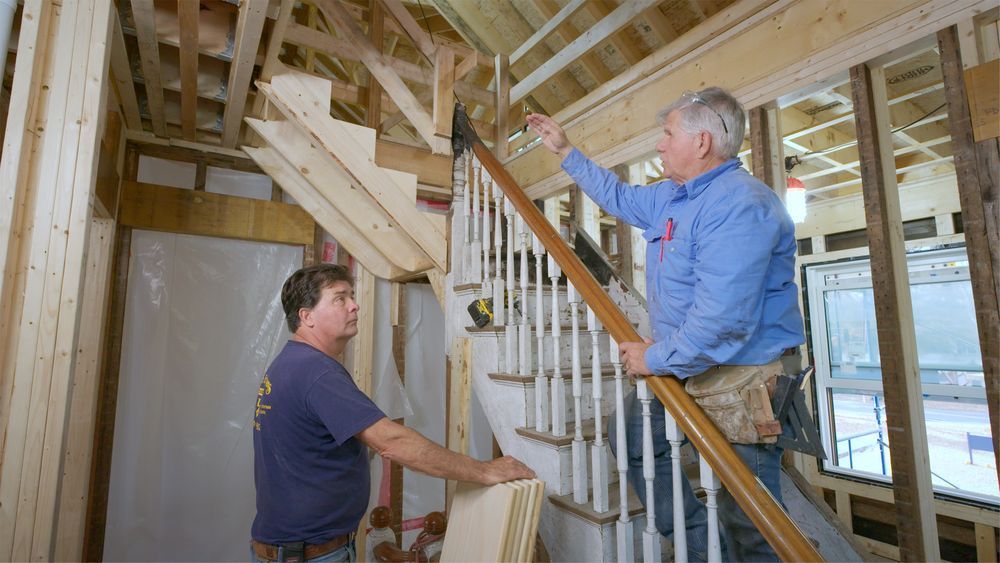S46 E21: Tom and Charlie Silva restore a fire-damaged staircase