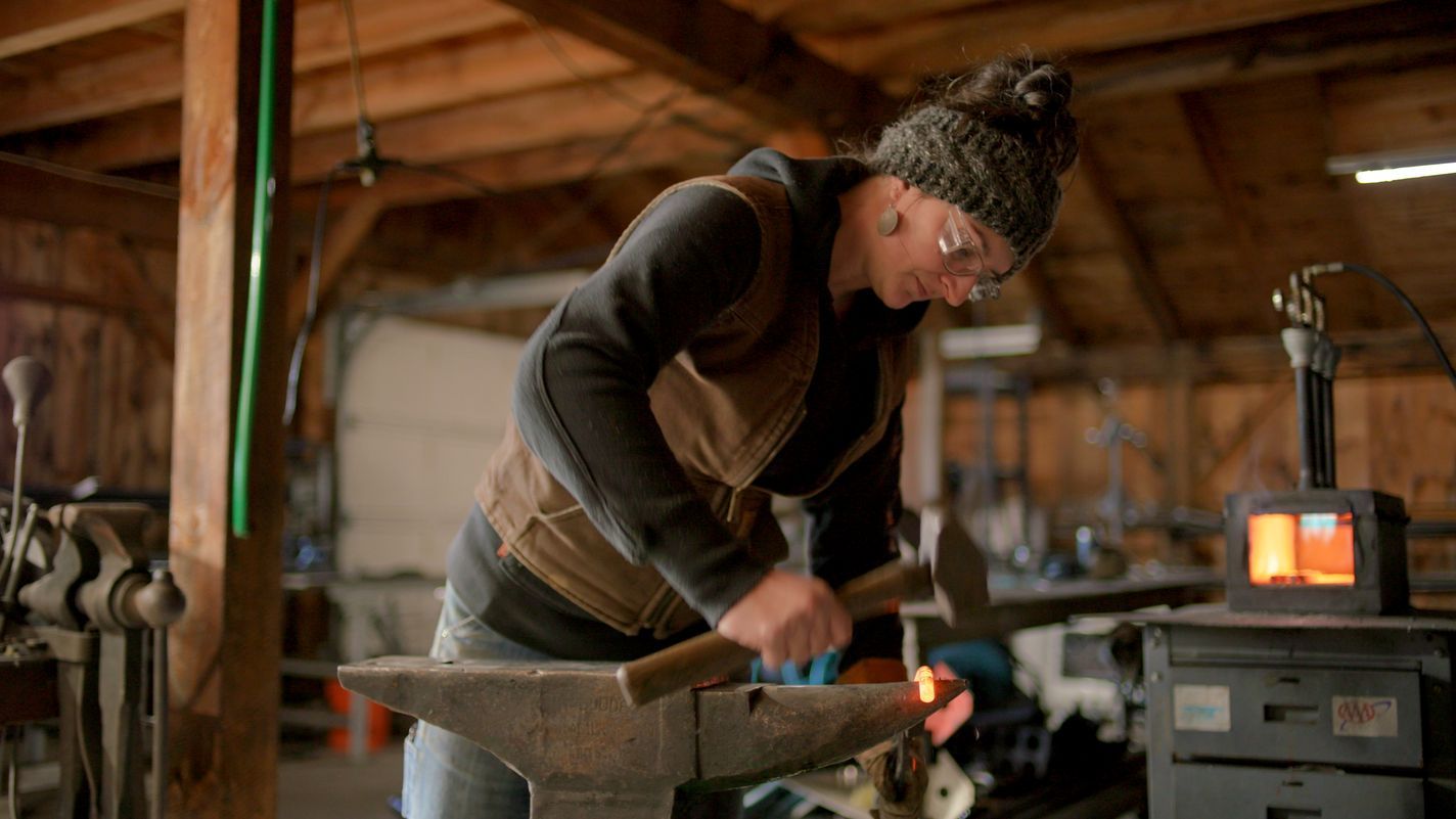 S23 E23: metalworker Shelby Barnhart at work